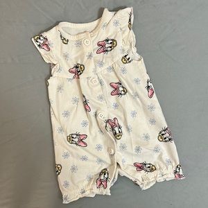 Disney Daisy Duck Baby Girl Romper, EUC, 0-3 months